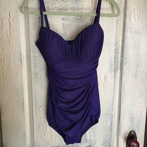 Royal Purple One Piece Swimsuit Sz 14